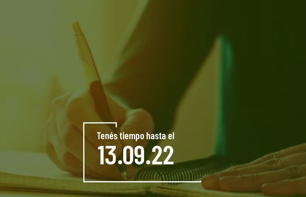 Concurso de letras 2022 del Fondo Nacional de las Artes